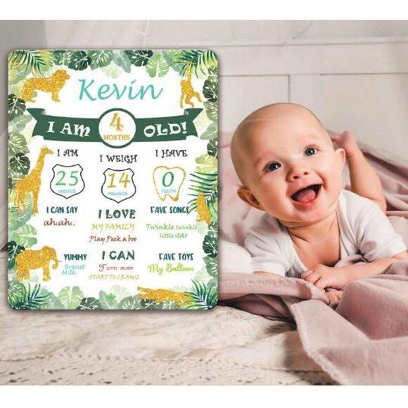 Jungle Theme Milestone Board - BRAND NEW!!! - Picture 1 of 3